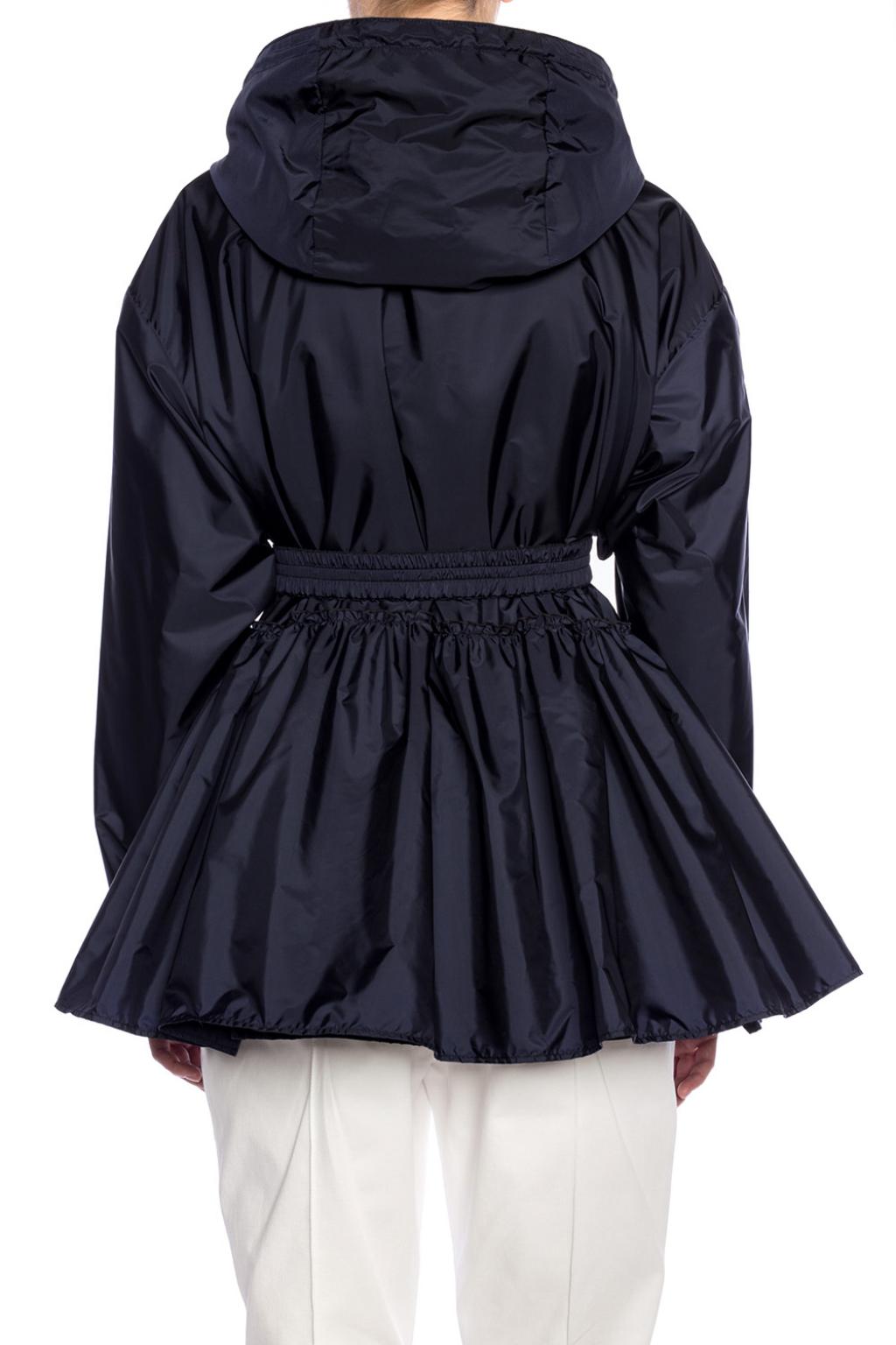 moncler sarcelle ruffle-hem jacket